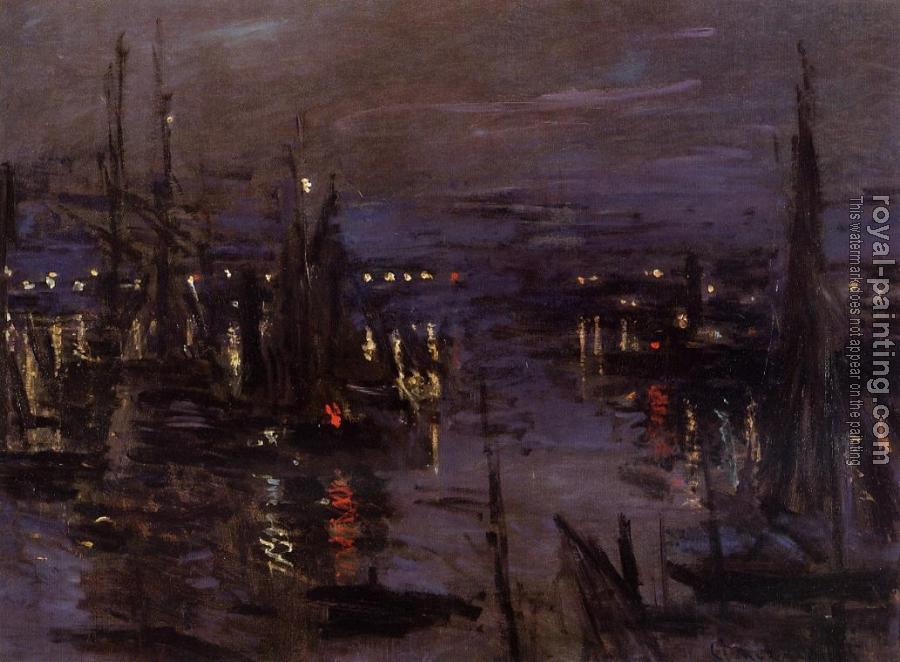 Claude Oscar Monet : The Port of Le Havre, Night Effect